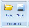 1. Document toolbar
