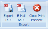 7. Export toolbar