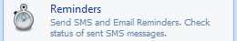 5. Reminders button