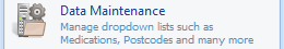 6. Data Maintenance button