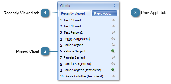 Recently Viewed Clients