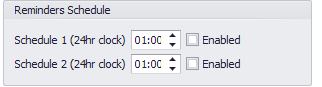 2. Reminder Schedule