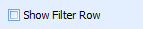 1. Show Filter Row check