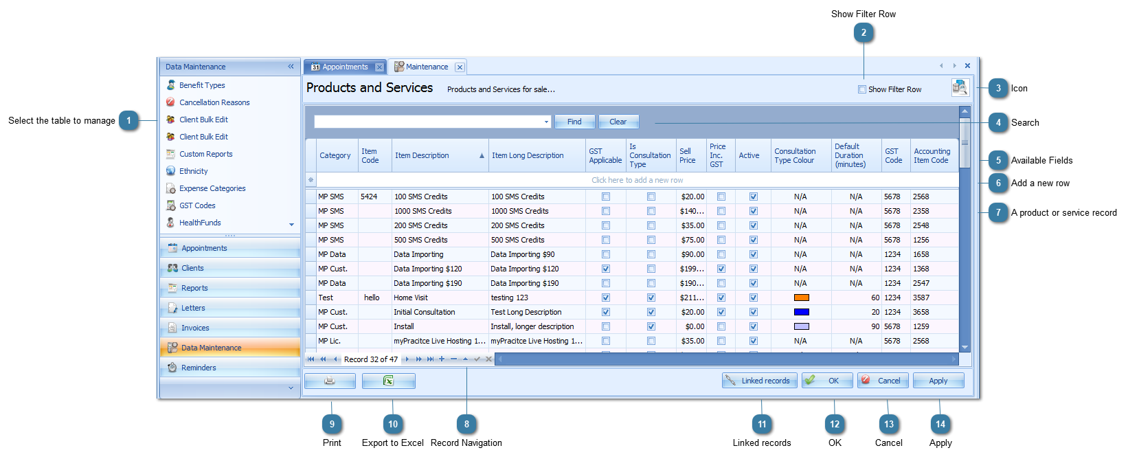 Using Data Maintenance