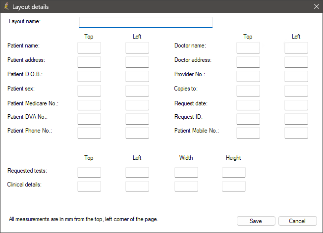 imaging layout details