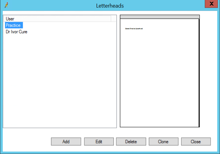 Letterheads