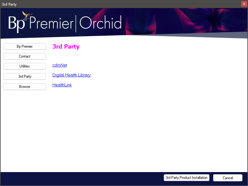3rd Party Information Panel