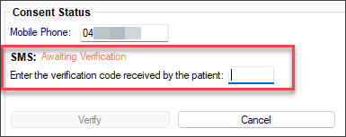 Enrolment Verification Code