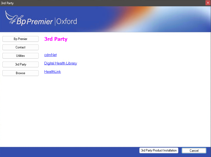 3rd Party Information Panel