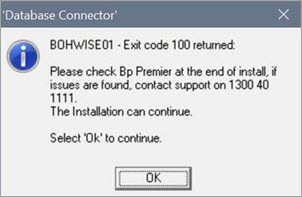Undocumented Exit Code