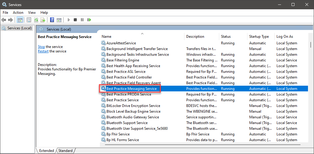 Bp Messaging Windows Service