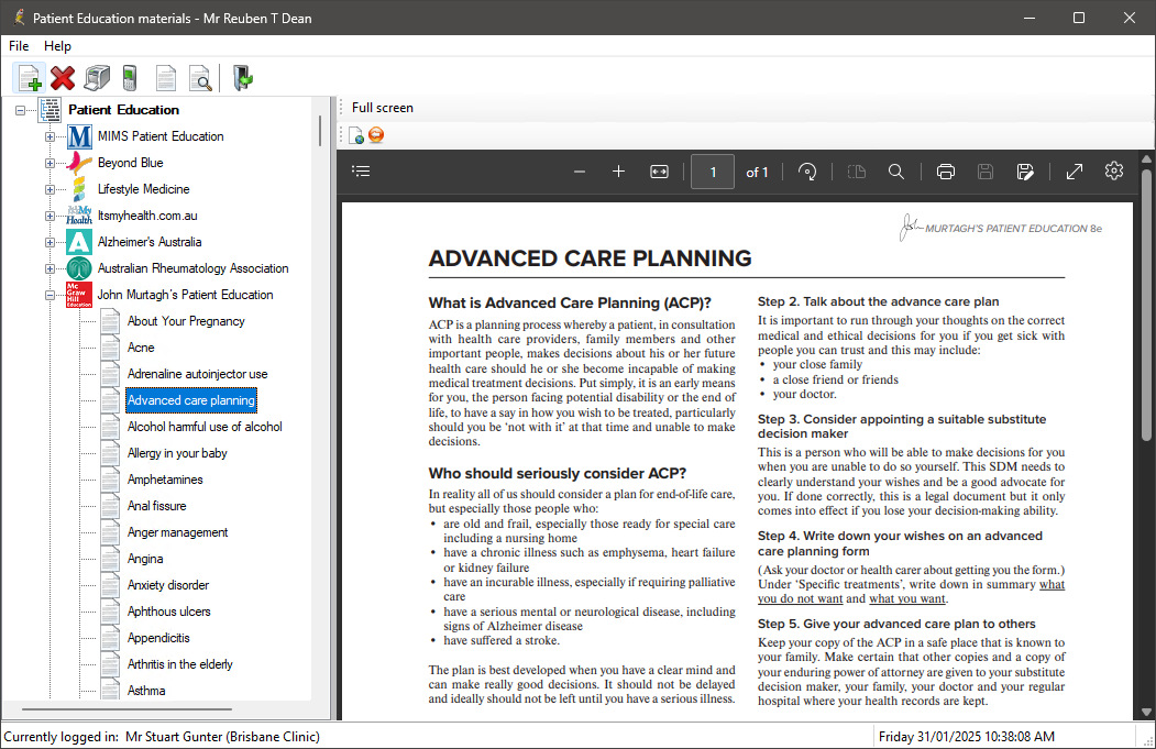 Patient Education Materials