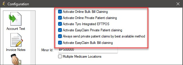 Enable easyclaim for direct bill and private practice