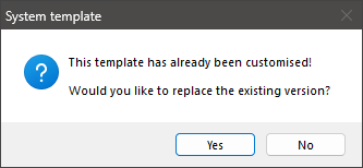 Customise System Templates Prompt