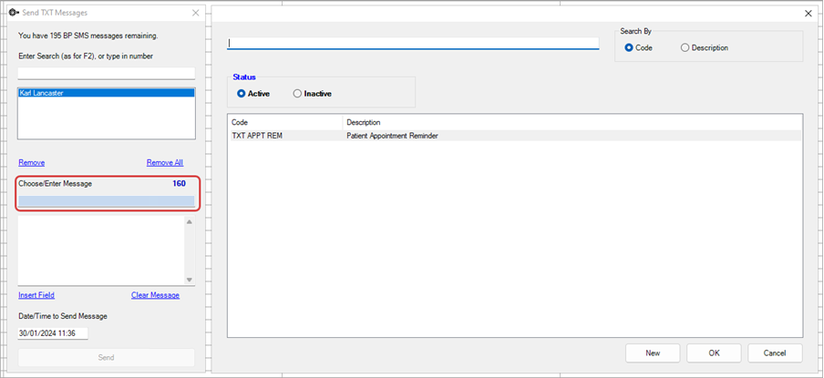 Select SMS Autotext